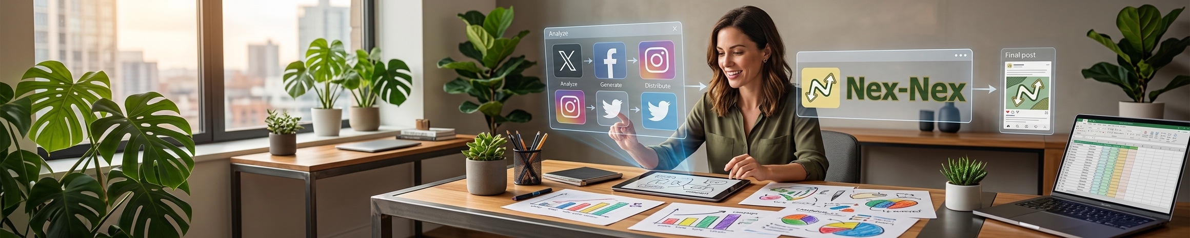 Cum să folosești Nex-Nex pentru postări personalizate online