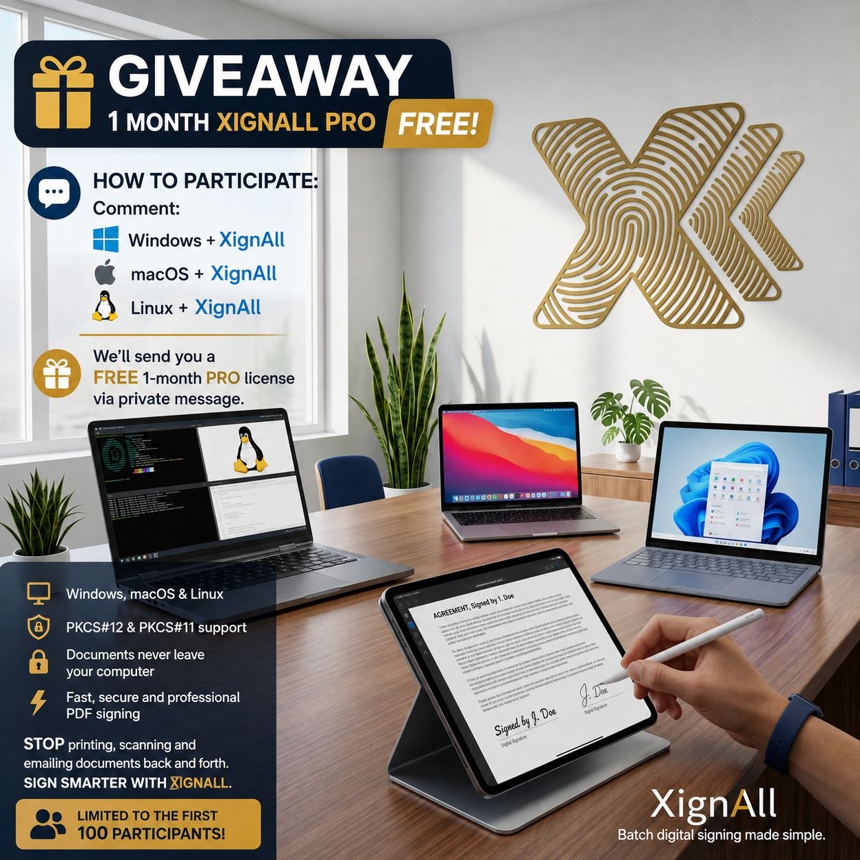 Câștigă o licență PRO XignAll gratuită acum!